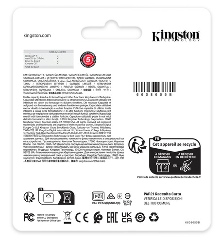 Miniatura 2 de USB MEMORIA KINGSTON 128GB DATA