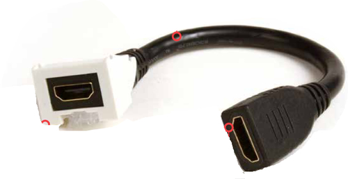Cable Hdmi Siemon MX-HD2.0-02 V. 2.0, 0.203 m, Negro, Blanco