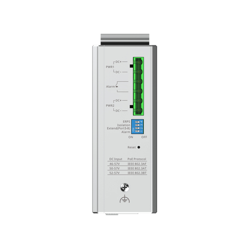 Miniatura 3 de Switch Ruijie Networks RG-NIS2100 Gestionado, L2, RJ-45 8, Gigabit Ethernet (10/100/1000), (PoE +) 8, 8 POE, Negro, Acero inoxidable