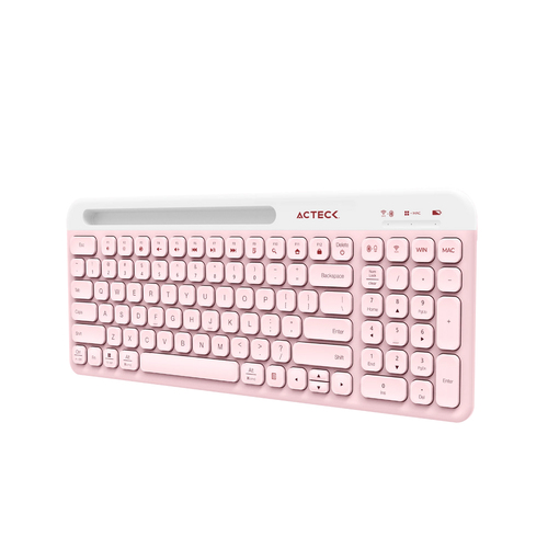 Miniatura 5 de Kit Teclado y Mouse Acteck Creator Virtuos Silk MK720 Interruptor de membrana, Inalámbrico, 4000 DPI, Rosa, Blanco
