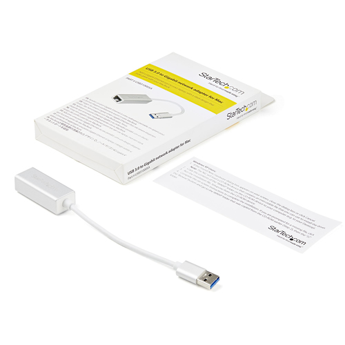 Miniatura 3 de Tarjetas de red StarTech.com USB, RJ-45 1, 2000 Mbit/s, Alámbrico, Plata