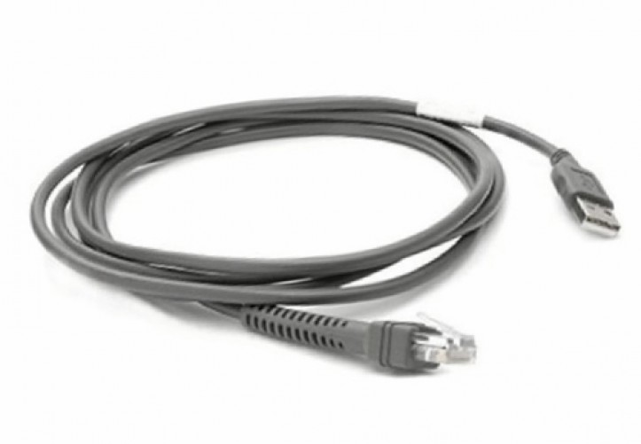 Cable serial Zebra CBA-U21-S07ZBR 2.1 m, USB a EAS, Macho- Macho