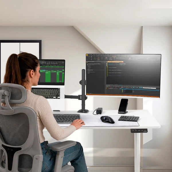Miniatura 3 de Soporte Acteck Enforce Zone SM525 para Monitor y Laptop , hasta 32", VESA, Max. 8Kg, Negro