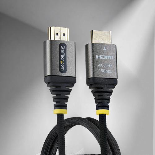 Miniatura 3 de Cable Hdmi StarTech.com V. 2.0, 0.5 m, 18 Gbit/s, Negro, Plata