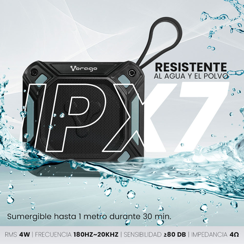 Miniatura 3 de Bocina Vorago BSP-300-V3 USB, 3.5 mm, Bt, Inalámbrico, Universal, Negro