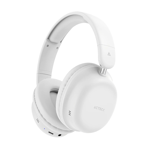 Audífonos Acteck Honour 2 Plus HP626 Diadema, Inalámbrico y alámbrico, 3.5 mm, USB, Bluetooth, Blanco