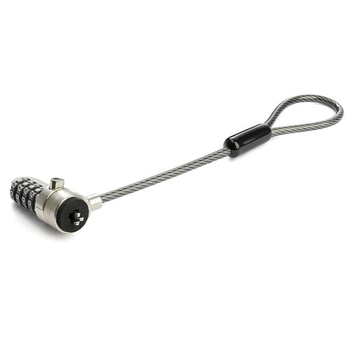 Miniatura 4 de Cable antirrobo StarTech.com Kensington, Cerradura con combinación, Negro, Plata