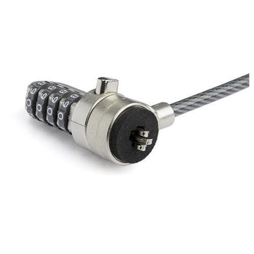 Miniatura 3 de Cable antirrobo StarTech.com Kensington, Cerradura con combinación, Negro, Plata
