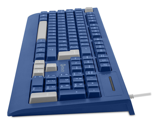 Miniatura 4 de Teclado Getttech GGK-ESMWR-02-BL Alámbrico, USB, Azul