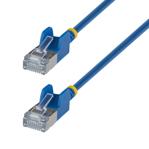 Patchcord StarTech.com Cat6a, 0.5 m, U/FTP (STP), Azul