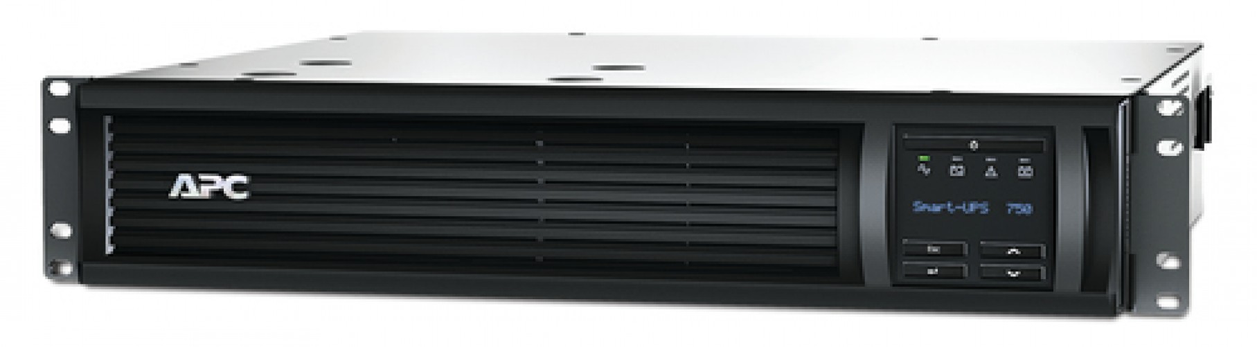 No Break APC SMT750RM2UC 0.75 kVA / 500 W, 680 J, Entrada 114 V, 6 salidas AC, Negro