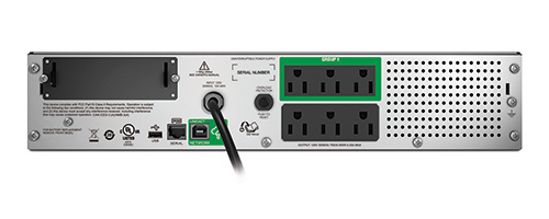 Miniatura 4 de No Break APC SMT750RM2UC 0.75 kVA / 500 W, 680 J, Entrada 114 V, 6 salidas AC, Negro