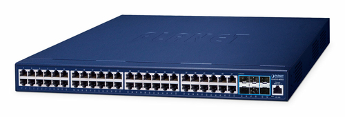 Switch PLANET Gestionado, L3, RJ-45 48, Gigabit Ethernet (10/100/1000), Azul