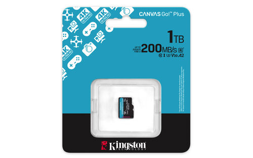 Miniatura 4 de Memoria Kingston Technology Canvas Go! Plus 1 TB, Velocidad 200 MB/s, Clase 10