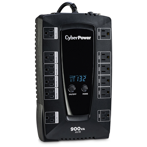 Miniatura 4 de No Break CyberPower AVRG900LCD 0.9 kVA / 480 W, 1030 J, Entrada 148 V, 12 salidas AC, Negro