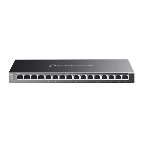 Switch TP-Link JetStream TL-SG2016P L2/L3/L4, RJ-45 16, Gigabit Ethernet (10/100/1000), (PoE +) 8, Negro