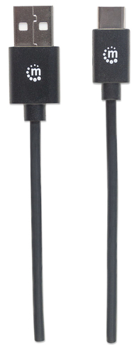 Miniatura 3 de Cable USB Manhattan 354936 USB C a USB A, 480 Mbit/s, Negro