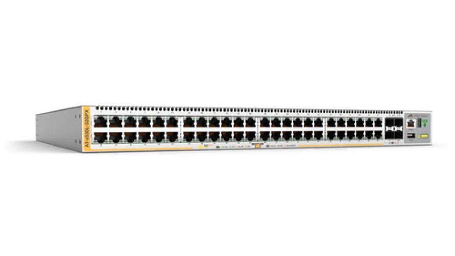 Switch Allied Telesis AT-X530L-52GPX-90 Gestionado, L3, RJ-45 48, Gigabit Ethernet (10/100/1000), 48 POE, Gris