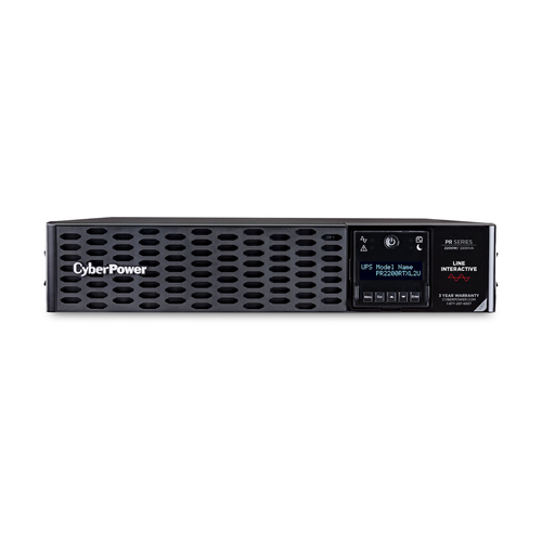 No Break CyberPower PR2200RTXL2U 2.2 kVA / 2200 W, 2430 J, Entrada 155 V, 8 salidas AC, Negro
