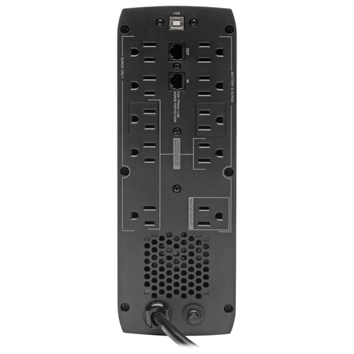 Miniatura 5 de No Break Tripp Lite 1.44 kVA / 900 W, 316 J, Entrada 120 V, 10 salidas AC, Negro