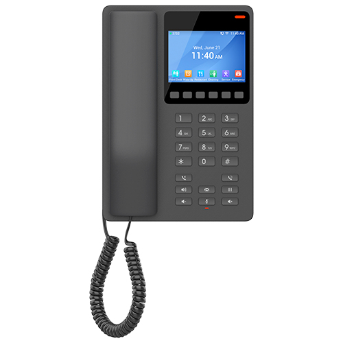 Teléfono Ip Grandstream Networks GHP631 Terminal con conexión por cable, PoE, 2 líneas, Negro