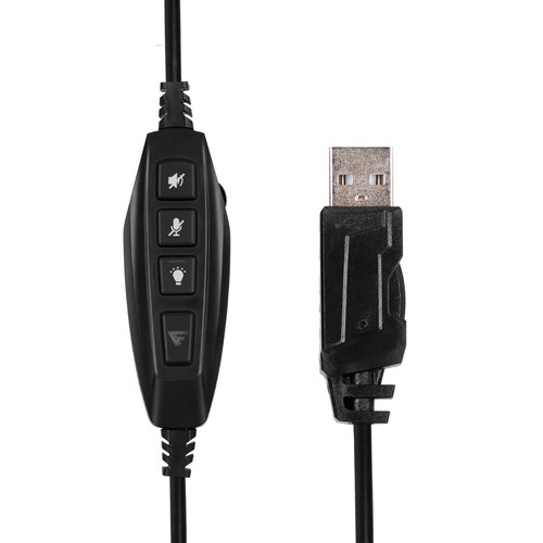 Miniatura 2 de Audífonos Game Factor HSG550 Diadema, Alámbrico, USB, Negro