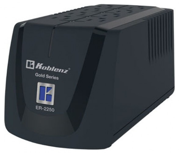 Regulador Koblenz ER-2250 2.25 kVA / 1000 W, 8 salidas AC, Negro