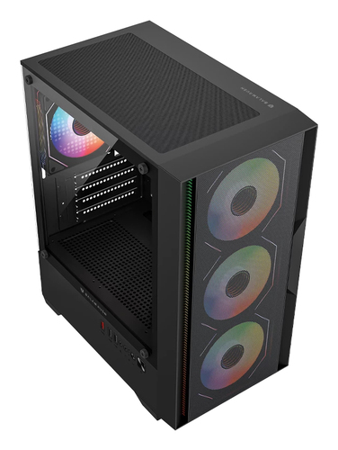 Miniatura 2 de Gabinete Balam Rush BR-943895 Mini Tower, PSU No, Vent. 3x 120 mm, Vent. 1x 120 mm, Negro