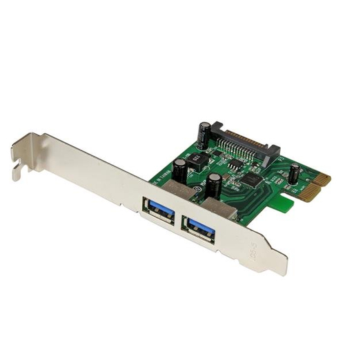 Tarjeta StarTech.com PCIe, USB 3.2 Gen 1 (3.1 Gen 1), Verde, Metálico
