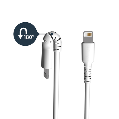 Miniatura 5 de Cable Lightning StarTech.com Lightning a USB A, 480 Mbit/s, Blanco