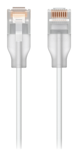 Patchcord Ubiquiti UACC-Cable-Patch-EL-5M-W Cat6, 5 m, Translúcido, Blanco