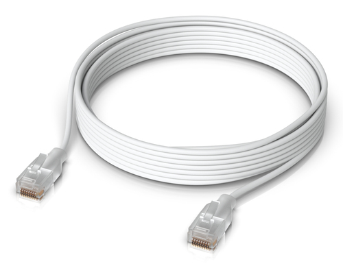 Miniatura 5 de Patchcord Ubiquiti UACC-Cable-Patch-EL-5M-W Cat6, 5 m, Translúcido, Blanco