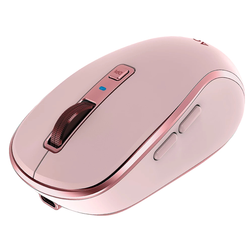 Miniatura 5 de Mouse Acteck Optimize Trip Pro MI580 Óptico, 6 Botones, 1600 DPI, RF inalámbrico + bluetooth, 8 m, Rosa