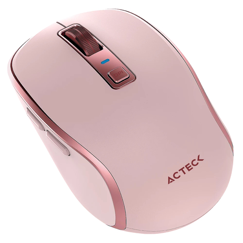 Miniatura 3 de Mouse Acteck Optimize Trip Pro MI580 Óptico, 6 Botones, 1600 DPI, RF inalámbrico + bluetooth, 8 m, Rosa