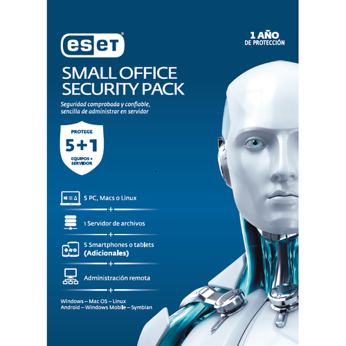 Antivirus ESET Small Office Security Pack, 5 licencia(s), 1 Año(s), Base, Medios físicos