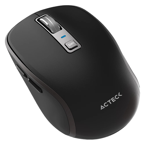 Miniatura 4 de Mouse Acteck Optimize Trip Pro MI580 Óptico, 6 Botones, 1600 DPI, RF inalámbrico + bluetooth, 8 m, Negro