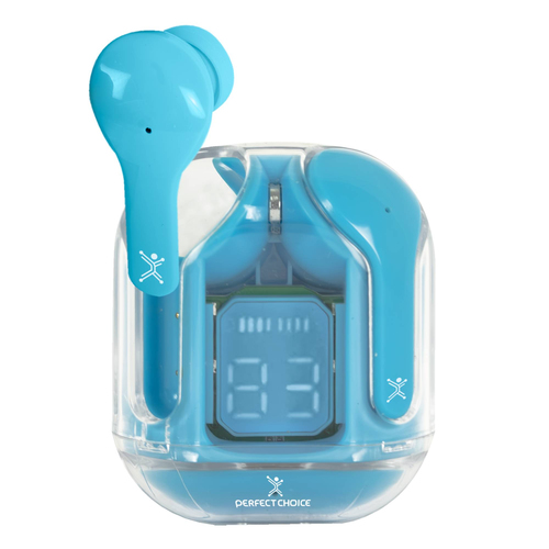 Audífonos Perfect Choice PC-117032 Intra auditivo, True Wireless Stereo (TWS), Bluetooth, Azul