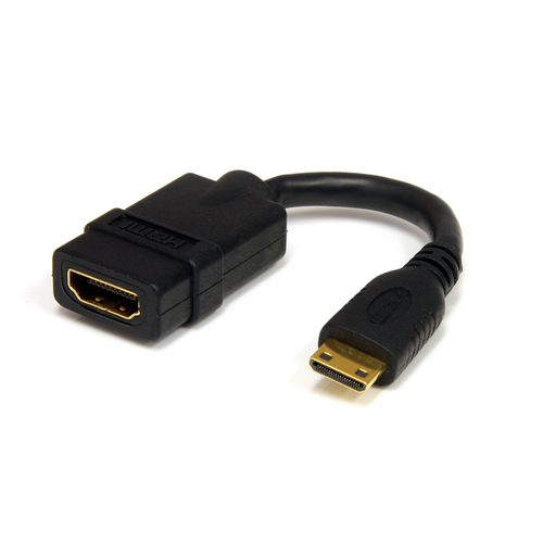 Extensor HDMI StarTech.com V. 1.4b, Canal Ethernet, 0.127 m, 10.2 Gbit/s, Negro