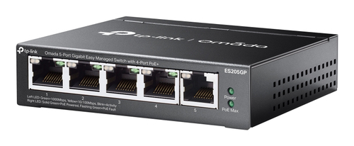 Miniatura 4 de Switch Gestionado / 5 Puertos Gigabit / 4 Puertos PoE+ / 65W / Cloud SDN / Sin Ventiladores