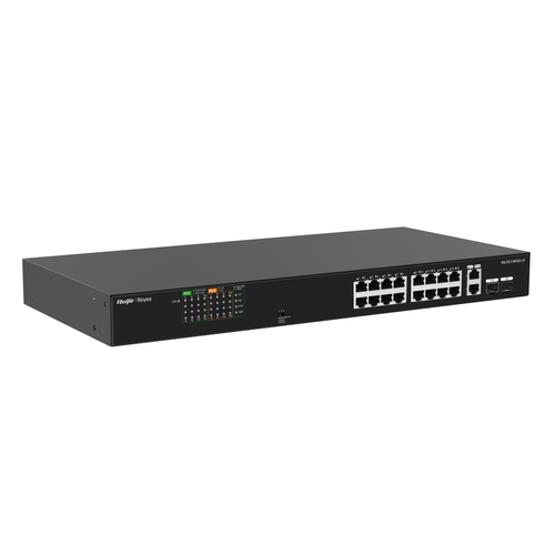 Miniatura 3 de Switch Ruijie Networks RG-ES118FGS-LP No administrado, L2, RJ-45 16, Fast Ethernet (10/100), (PoE +) 16, Negro