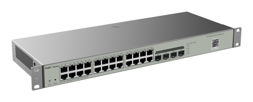 Miniatura 5 de Switch Ruijie Networks RG-NBS3100-24GT4SFP-V2 Gestionado, L2, RJ-45 24, Gigabit Ethernet (10/100/1000), Metálico