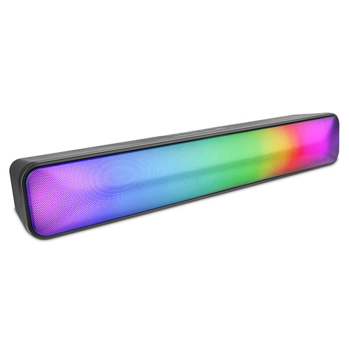 Barra de sonido Getttech GUS-MSRBT-01 USB, Bt, Inalámbrico y alámbrico, Negro
