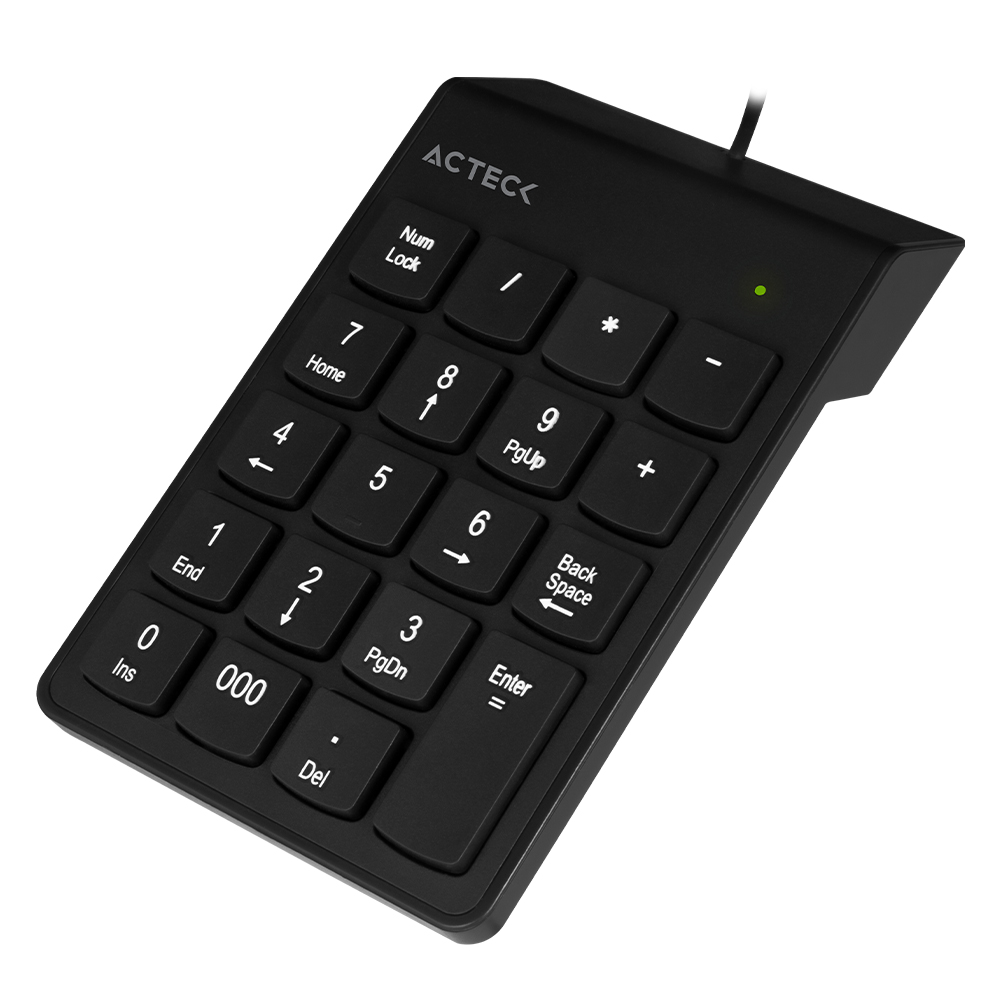 Miniatura 4 de Teclado numérico Acteck AC-932622 USB, 19 teclas, Negro