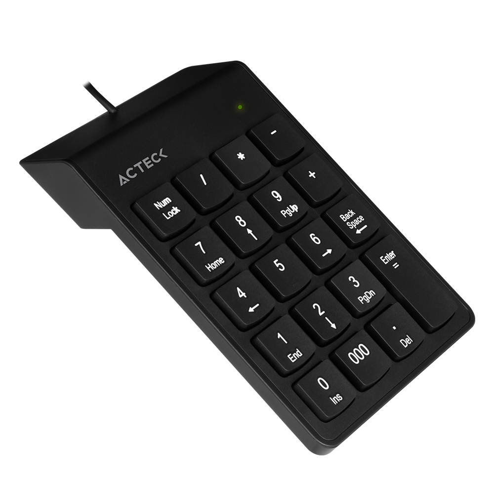 Miniatura 3 de Teclado numérico Acteck AC-932622 USB, 19 teclas, Negro