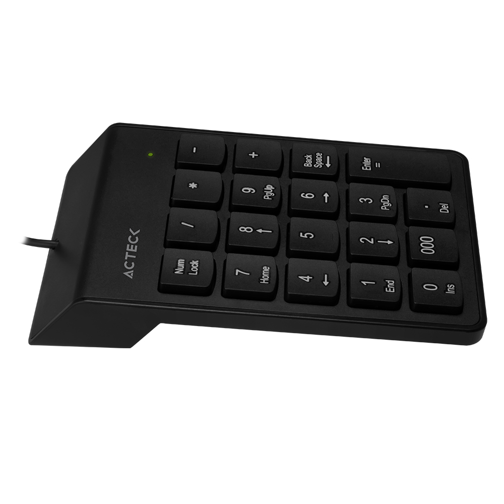 Miniatura 2 de Teclado numérico Acteck AC-932622 USB, 19 teclas, Negro