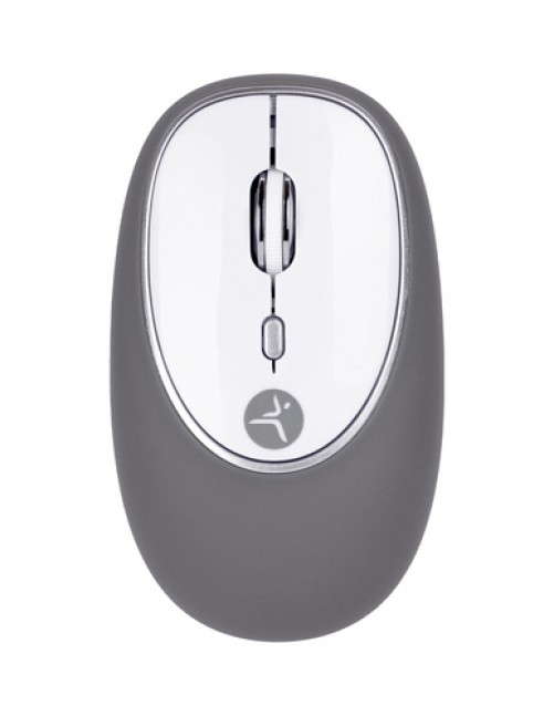 Mouse TechZone Jelly-Mate Grey Óptico, 3 Botones, 1200 DPI, RF inalámbrico, 10 m, Gris