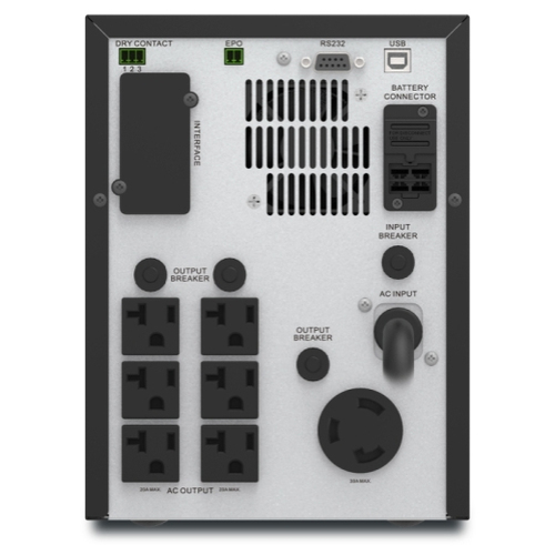 Miniatura 2 de No Break APC SMV3000CA 3 kVA / 2100 W, Entrada 150 V, 7 salidas AC, Negro