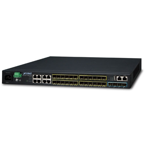 Switch PLANET SGS-6341-16S8C4XR Gestionado, L3, RJ-45 8, Gigabit Ethernet (10/100/1000), 1U, Negro