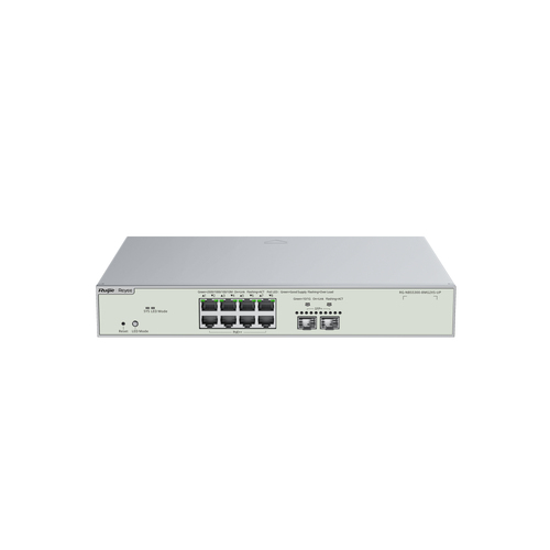 Switch Ruijie Networks RG-NBS5300-8MG2XS-UP Gestionado, L3, RJ-45 8, Gigabit Ethernet (10/100/1000), Gris