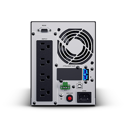 Miniatura 2 de No Break CyberPower OLS1000A 1 kVA / 900 W, 862 J, Entrada 150 V, 4 salidas AC, Negro